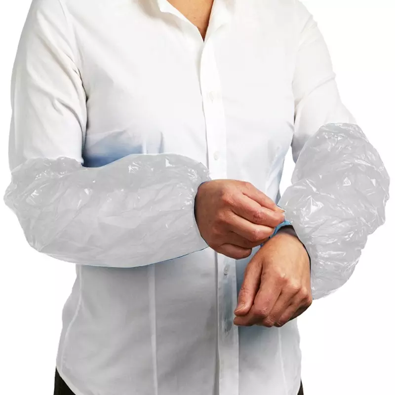 Hycare disposable oversleeve 40 µm polyethylene 40 x 20 cm white